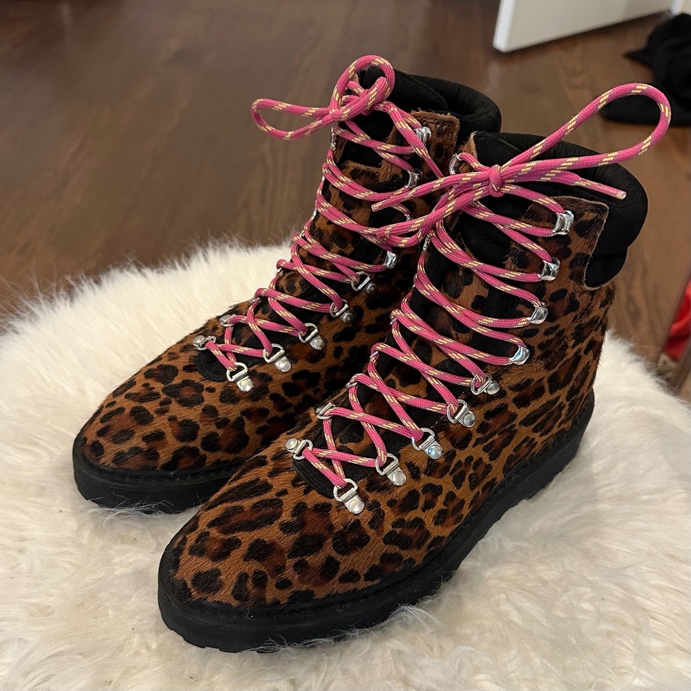 Diemme Leopard Calf-Hair Boots IT 39
